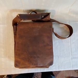 Visconti Genuine Leather Satchel/Messenger Bag